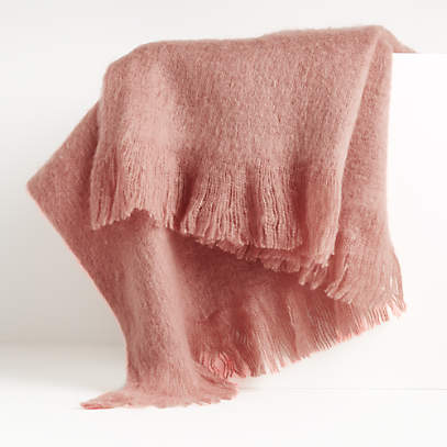 pink throw blanket