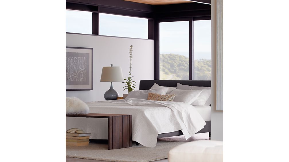 Tate Upholstered Queen Bed Crate and Barrel