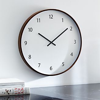 Wall Clocks Crate And Barrel Lorne 20 Wall Clock
