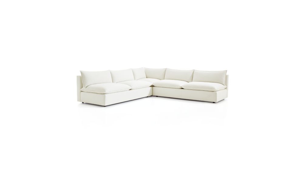 Lotus Modular 3Piece Low Corner Sectional Crate and Barrel