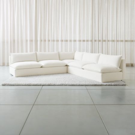 Lotus Modular 3 Piece Low Corner Sectional Reviews Crate And