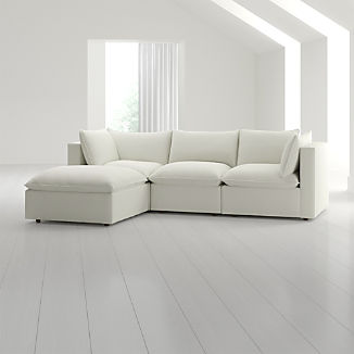 Lotus 4-Piece Reversible Sectional with Ottoman