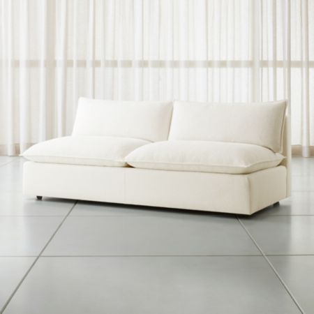 Lotus Modular Armless Low Loveseat