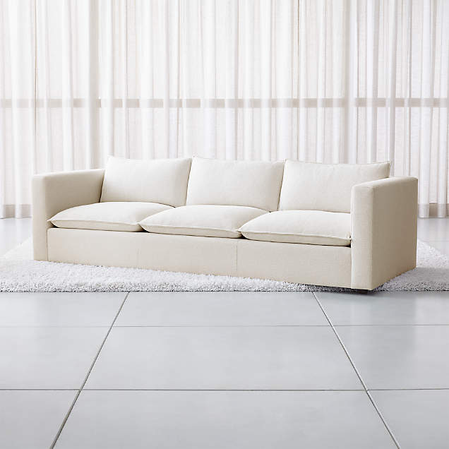 Lotus 4Piece Reversible Sectional with Ottoman Crate and Barrel