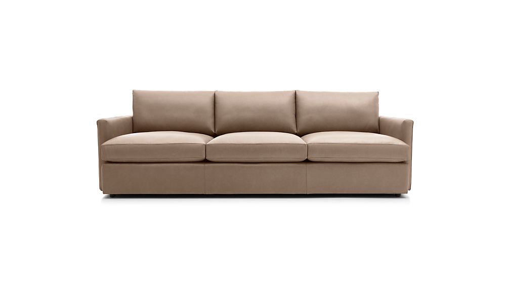Lounge II Leather 3Seat 105" Grande Sofa Crate and Barrel