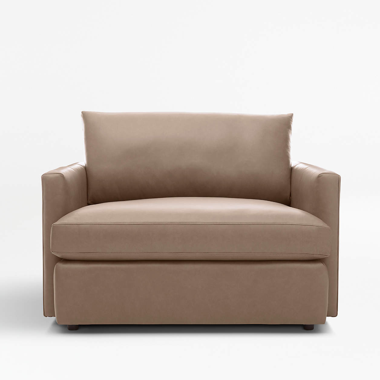 Lounge II Leather Chair and a Half + Reviews | Crate and Barrel