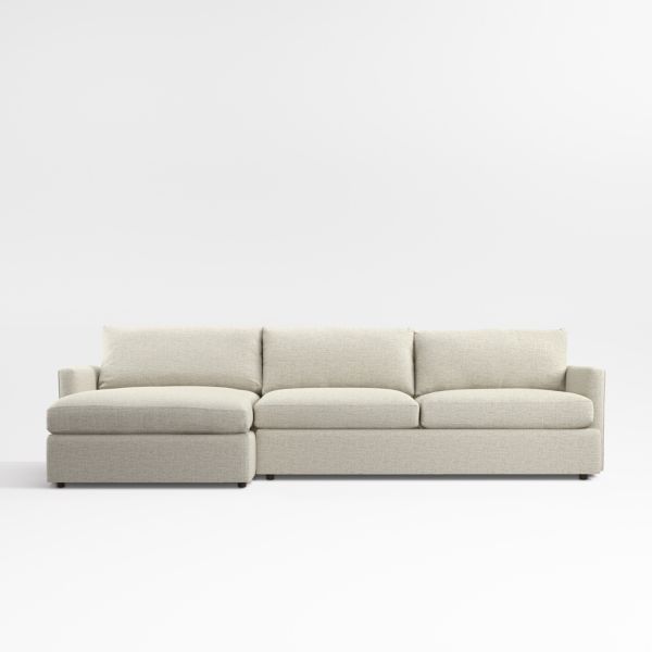 Lounge Deep 2-Piece Sectional Sofa with Chaise Lounge
