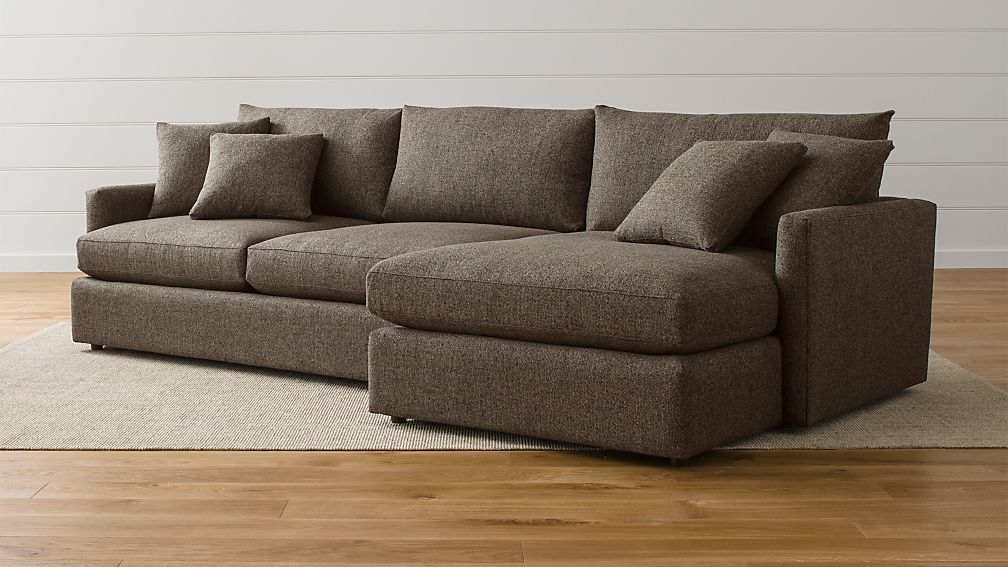 Lounge II 2Piece Sectional Sofa + Reviews Crate and Barrel