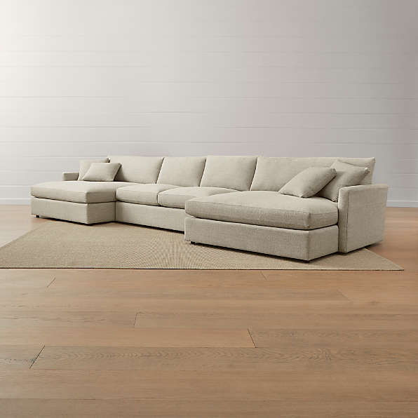 deep sectional sofas crate and barrel