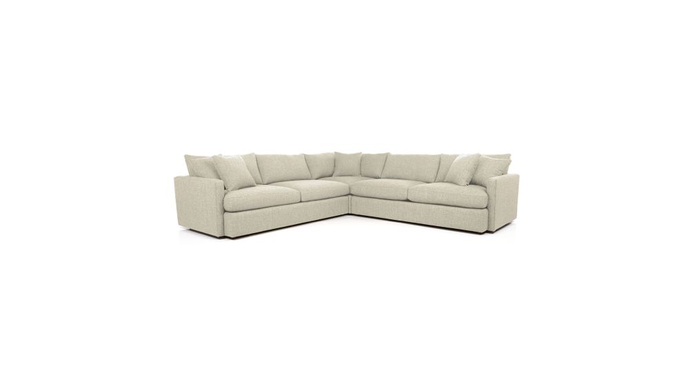Lounge II 3Piece Sectional Sofa Crate and Barrel
