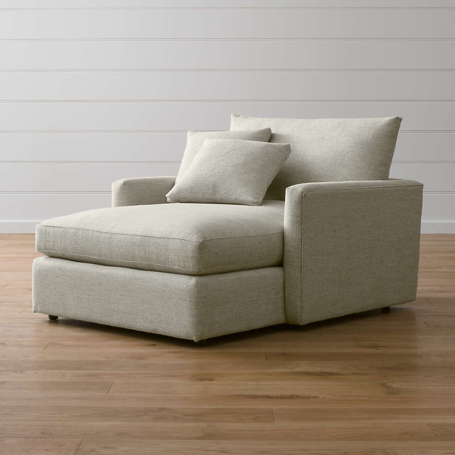 Lounge II Chair and a Half Chaise Lounge + Reviews | Crate and Barrel