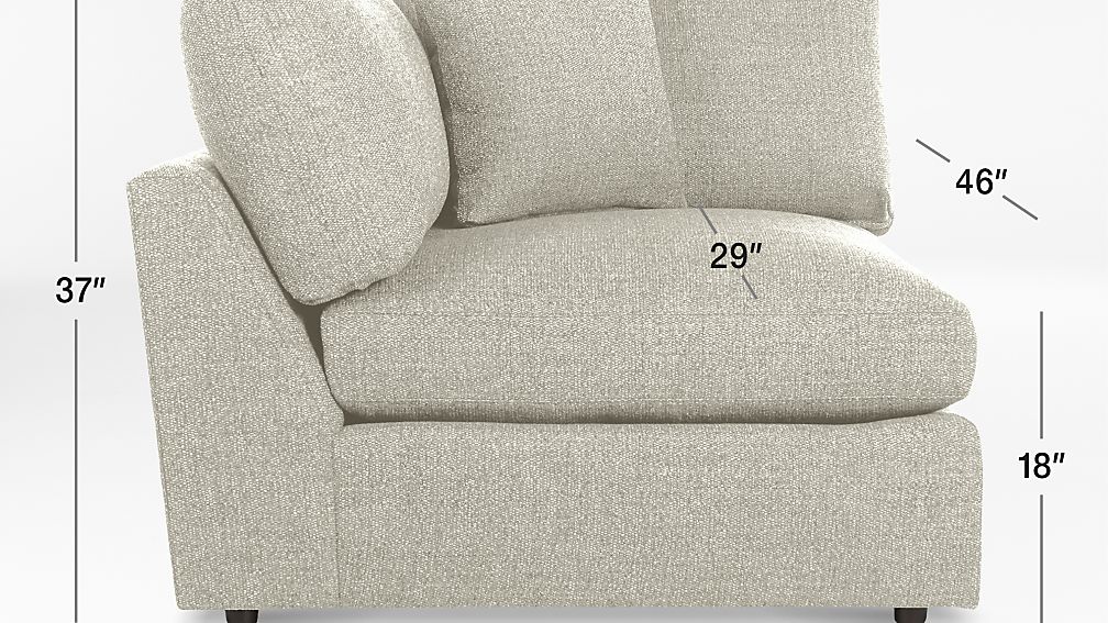 Lounge II Corner Chair + Reviews Crate and Barrel