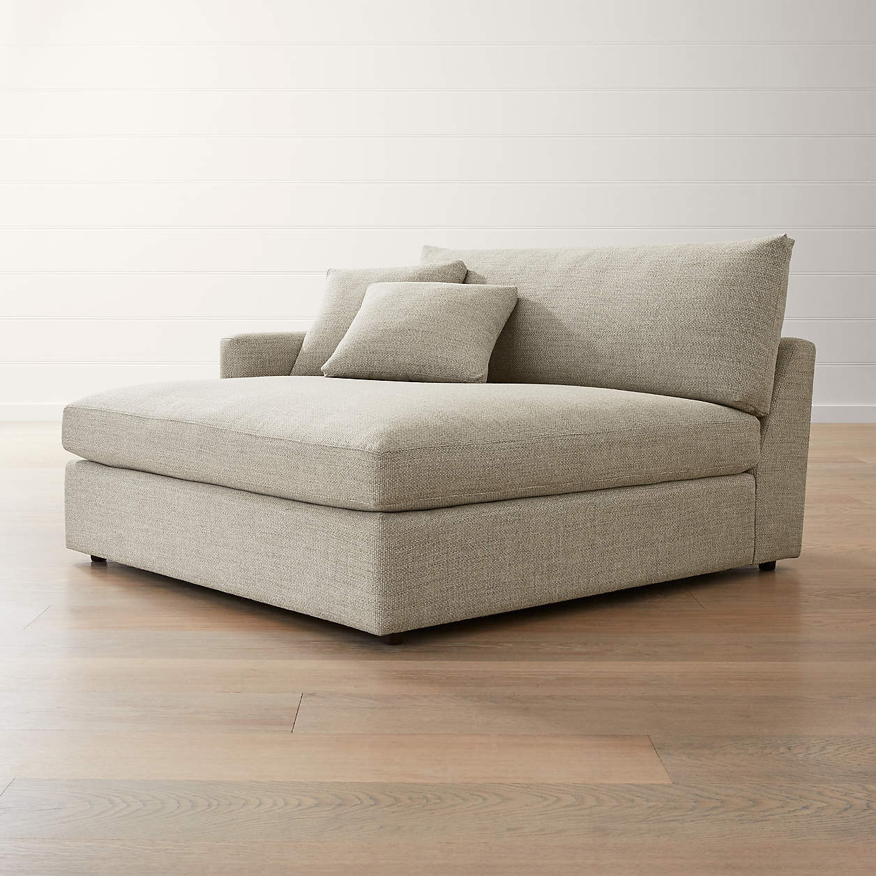 Lounge II Left Arm Double Chaise + Reviews | Crate and Barrel Canada