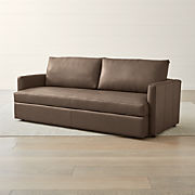Leather Sofa Beds Crate And Barrel