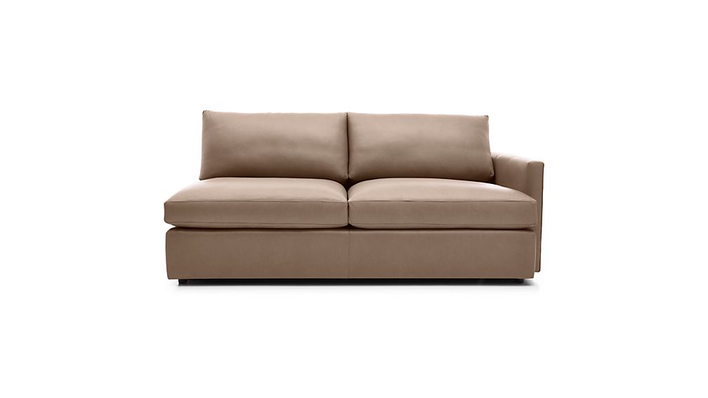 right arm sofa leather