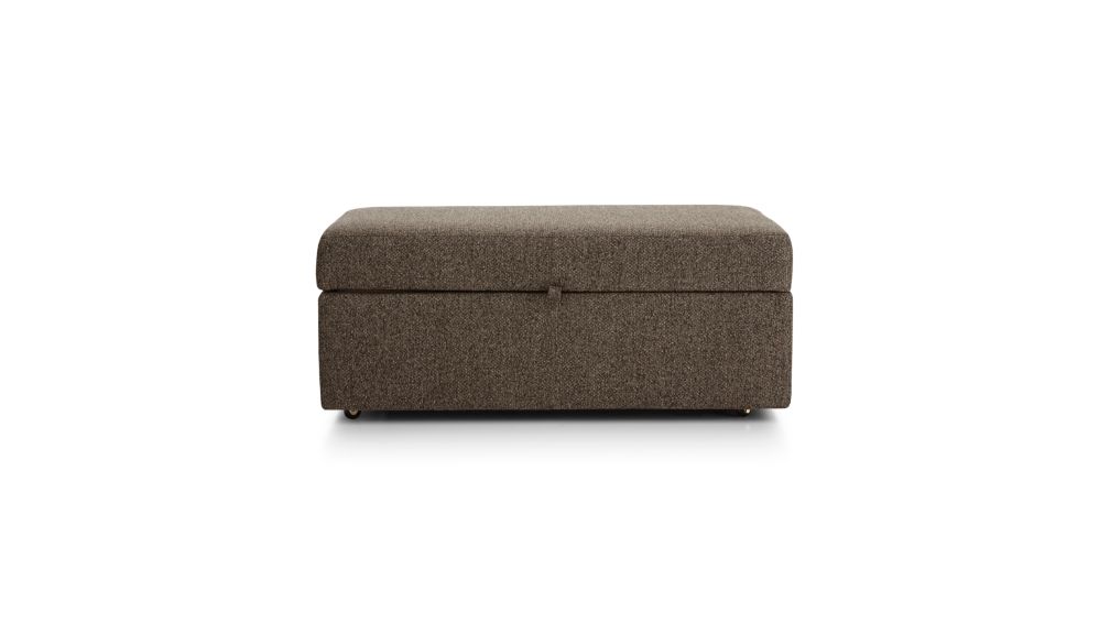 Lounge II Storage Ottoman with Tray Crate and Barrel