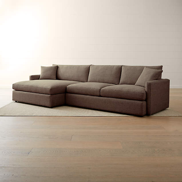 Lounge II Petite 2Piece Double Chaise Sectional Sofa Crate and Barrel