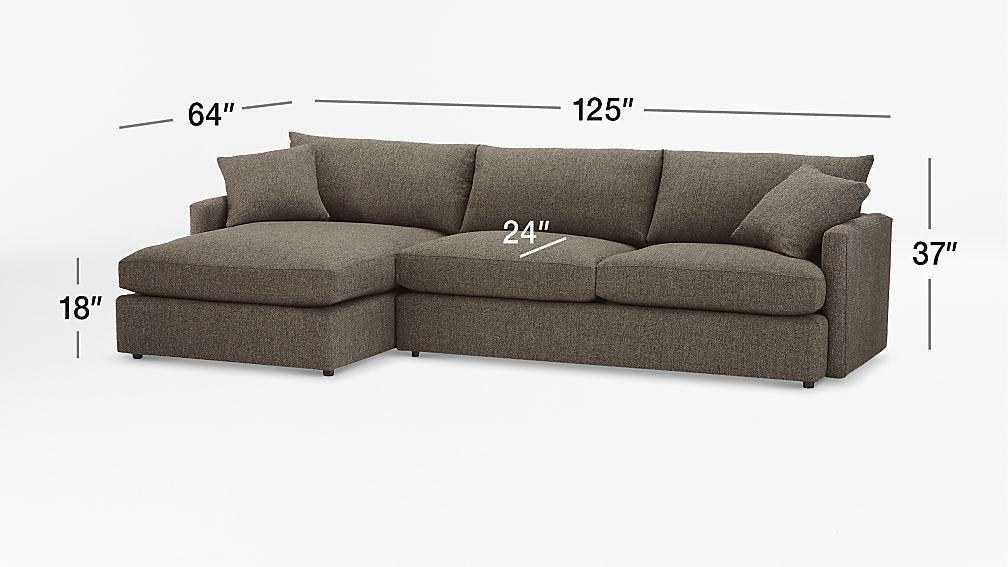 Lounge II Petite Sectional Sofa Crate and Barrel