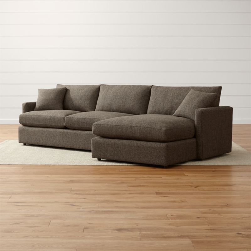 Lounge II Shallow Sectional Sofa Crate And Barrel