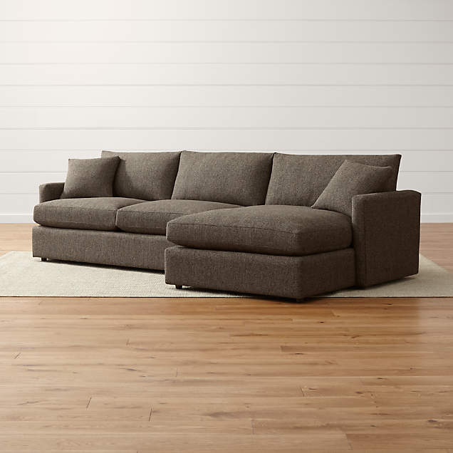 Lounge II Petite 2Piece Double Chaise Sectional Sofa Crate and Barrel