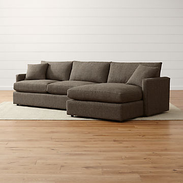 Small Scale Sectional Sofas Crate And Barrel