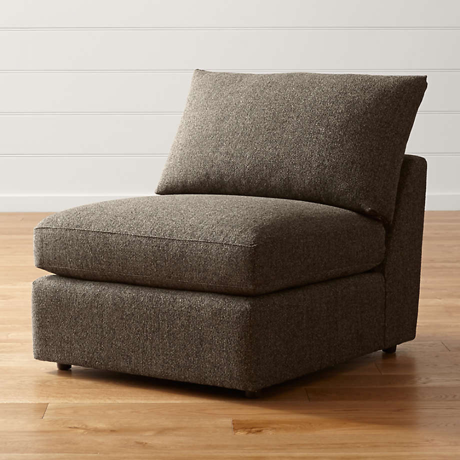 Lounge II Petite 32" Armless Chair + Reviews Crate and Barrel