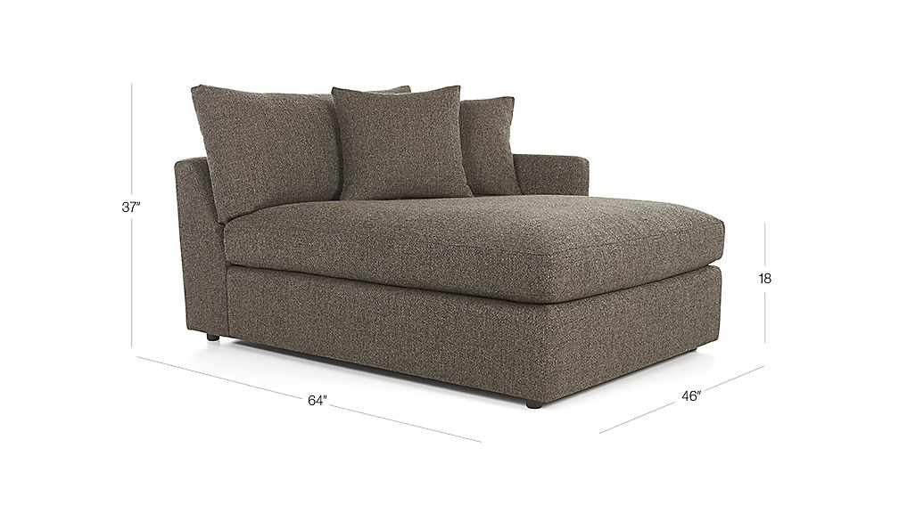 Lounge II Right Arm Chaise Lounge Crate and Barrel