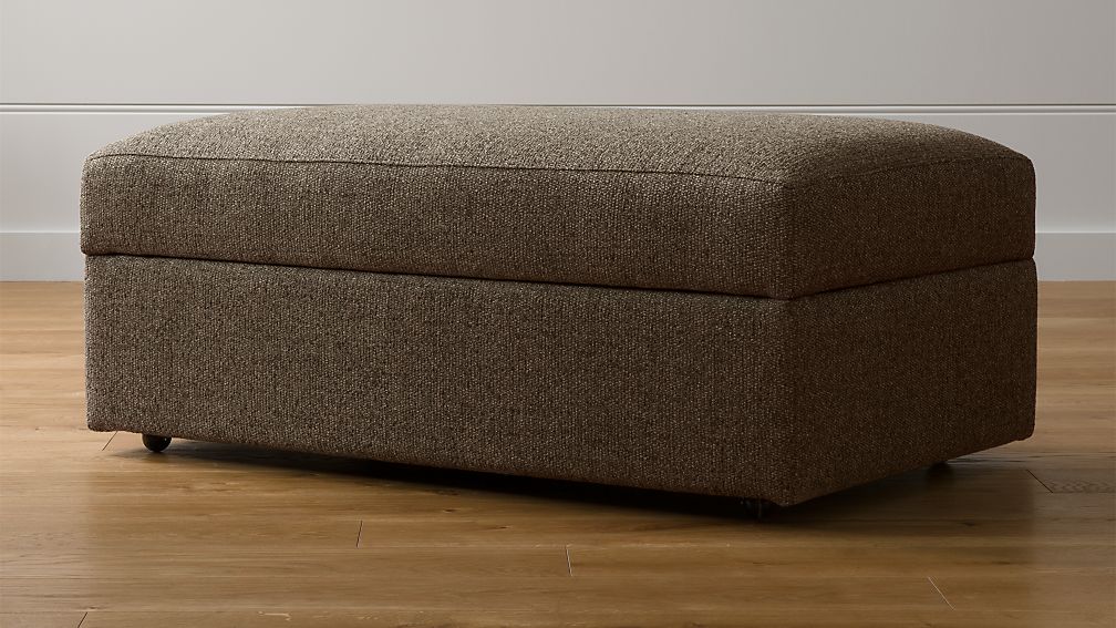 Lounge Ii Storage Ottoman With Casters Crate And Barrel