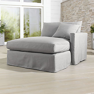 Patio Furniture Covers Crate And Barrel Slipcover Only For Lounge Ii Pee Outdoor Right Arm Chaise