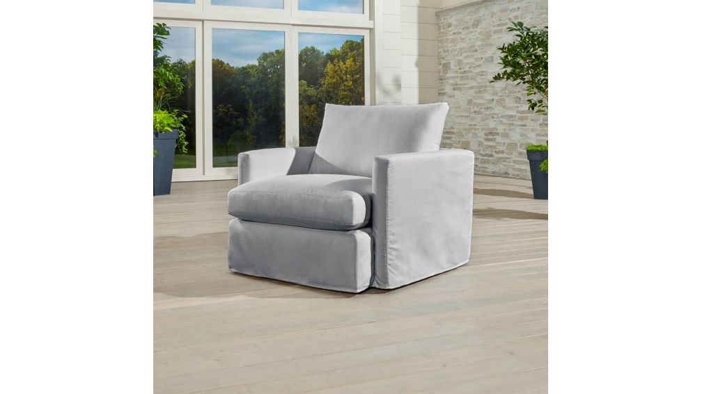 Slipcover Only for Lounge II Petite Outdoor 360 Swivel Chair Crate