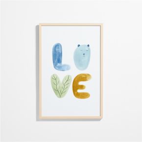 Image of Love Large Framed Wall Art Print