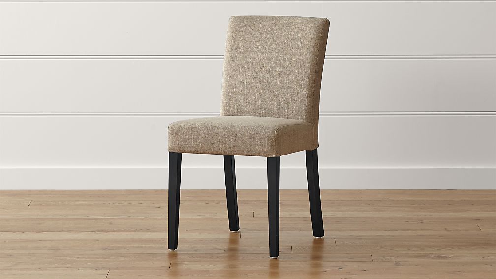 Lowe Khaki Upholstered Dining Chair Crate And Barrel