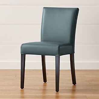 Dining Chairs Kitchen Crate And Barrel Lowe Ocean Leather Dining Chair