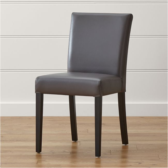 Online Designer Dining Room Lowe Smoke Leather Dining Chair