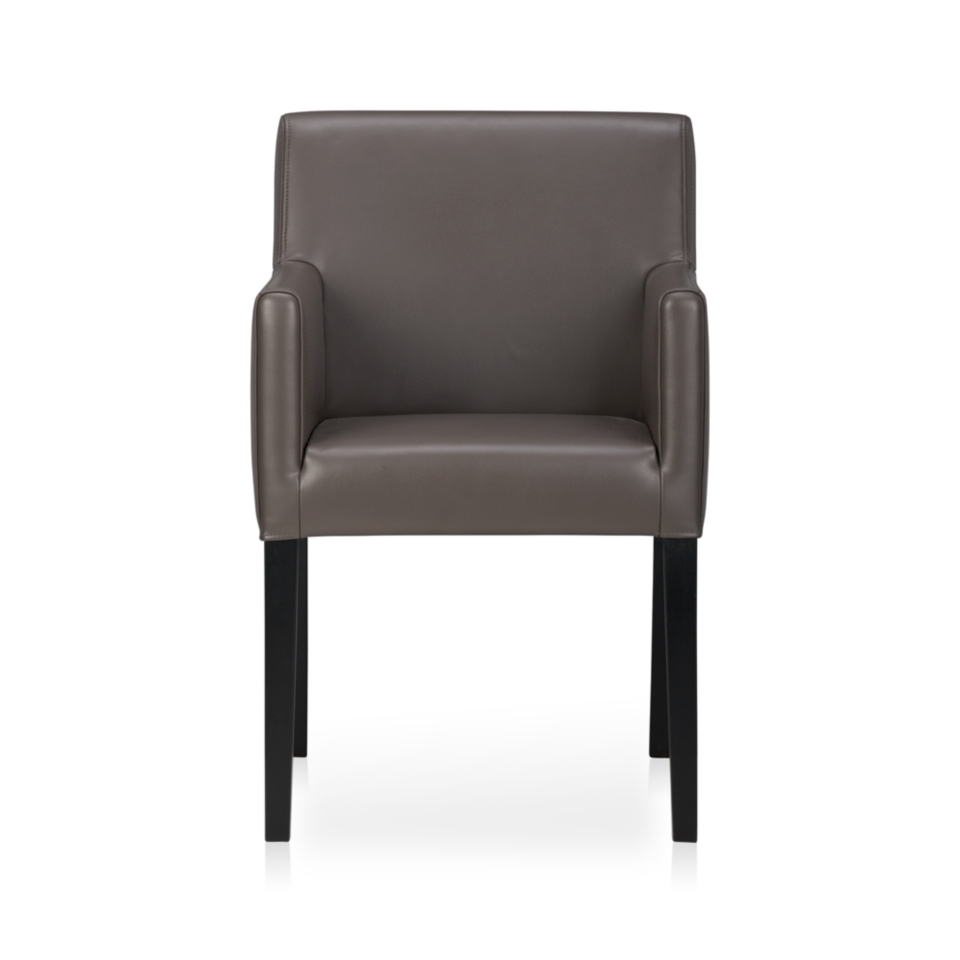 Lowe Smoke Leather Arm Chair Available in Birch $349.00