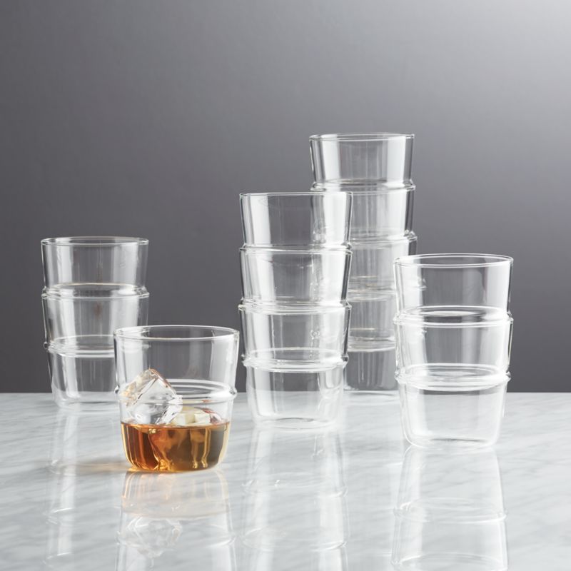 Lumos Stacking Double OldFashioned Glasses, Set of 12 + Reviews