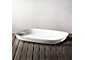 Lunea Melamine White 19"x14" Tray with Handles