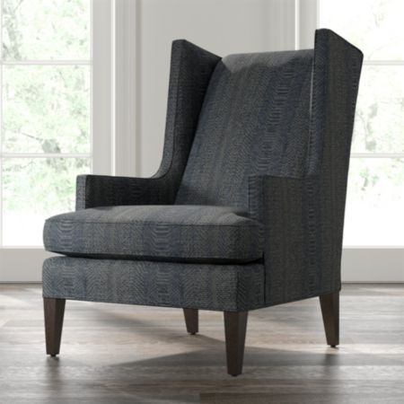 Luxe High Wing Back Chair Reviews Crate And Barrel