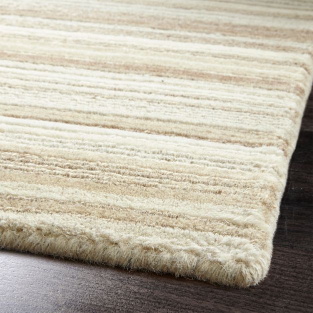 Lynx Natural Textured Wool Rug 9'x12' Crate and Barrel