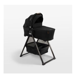 Image of Nuna ® SWIV + TRIV ™ Black Caviar Baby Bassinet with Stand