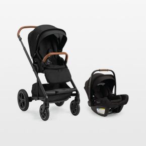 Image of Nuna ® PIPA ™ aire rx Caviar Black Reclining Baby Car Seat + MIXX ™ next Stroller Travel System