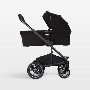 Image of Nuna ® MIXX ™ Series Caviar/Cognac Portable Bassinet + Stand