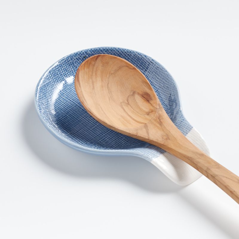 Maci Ceramic Spoon Rest + Reviews | Crate and Barrel