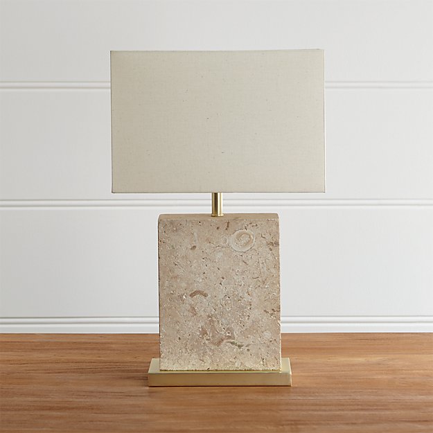 Mactan Stone Table Lamp Crate and Barrel