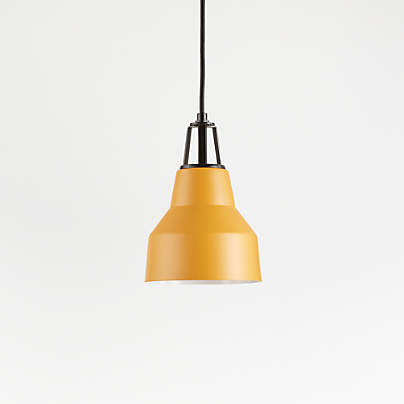 mustard yellow pendant light