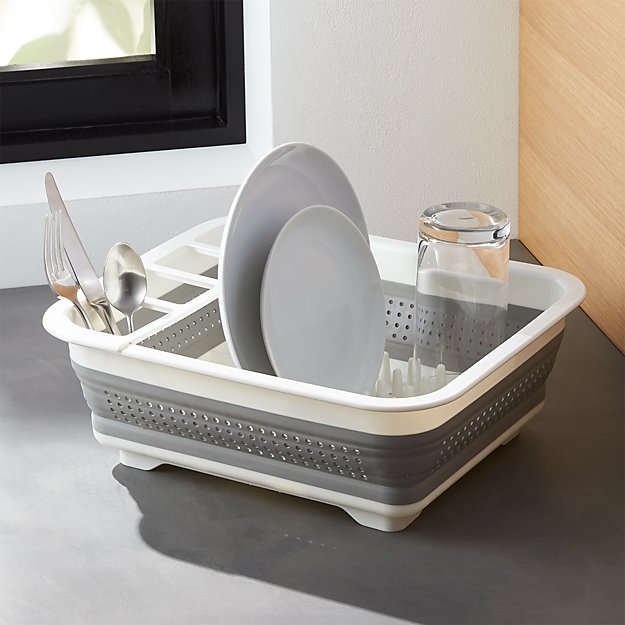 Madesmart Collapsible Dish Rack + Reviews Crate and Barrel