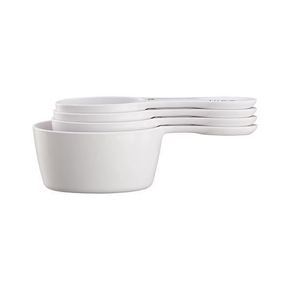 Set of 4 Magnetic Oval Measuring Cups in Baking Utensils | Crate and Barrel