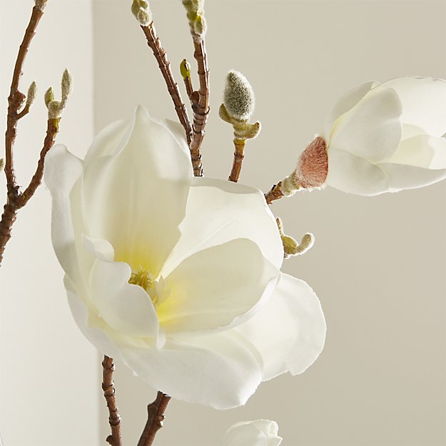 magnolia artificial flower stem reviews crate and barrel