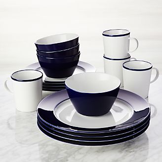 Maison Cobalt Blue 16-Piece Dinnerware Set
