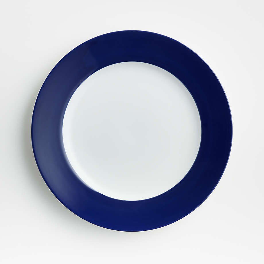 Maison Cobalt Blue Dinner Plate + Reviews Crate and Barrel
